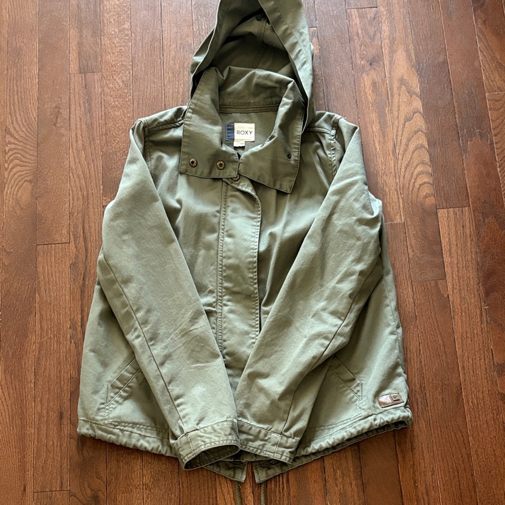 Roxy Olive Hooded Jacket